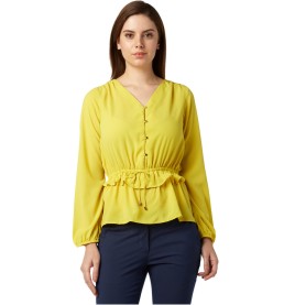 Park Avenue Lime Regular Fit Top