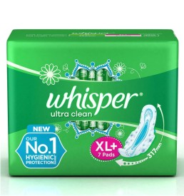 Whisper Ultra Clean Xl+ 50s Sanitary Pads for Women